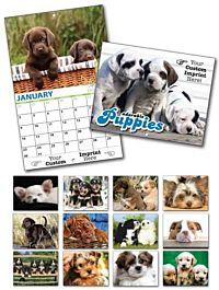 Custom Printed Wall Calendar | Puppies Theme