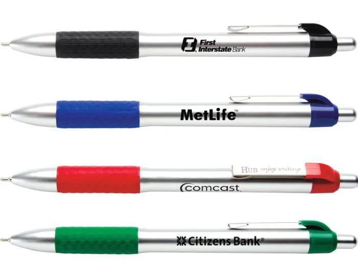 Logo MaxGlide Click Chrome Pens