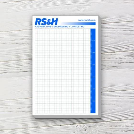 Custom Grid Graph Paper Pad | 8 ½ x 11 .125 Grid